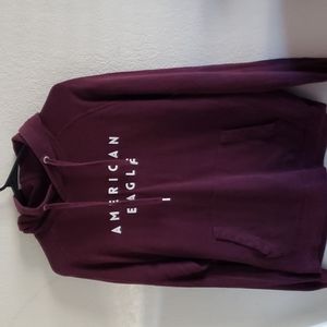Small American Eagle Burgundy Hoodie